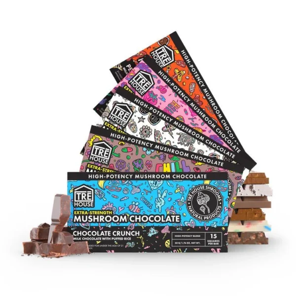 Chocolate Crunch Extra-Strength Mushroom Chocolate Bar