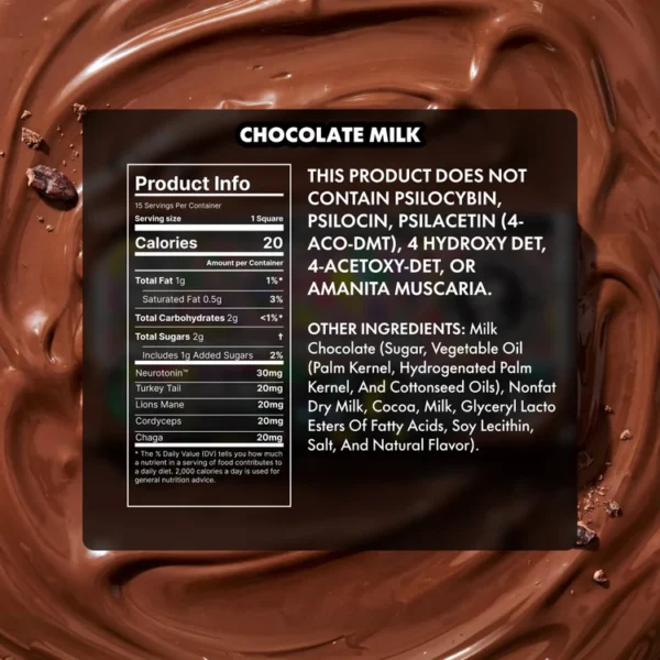 Chocolate Milk Extra-Strength Mushroom Chocolate Bar