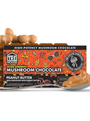 Peanut Butter Extra-Strength Mushroom Chocolate Bar
