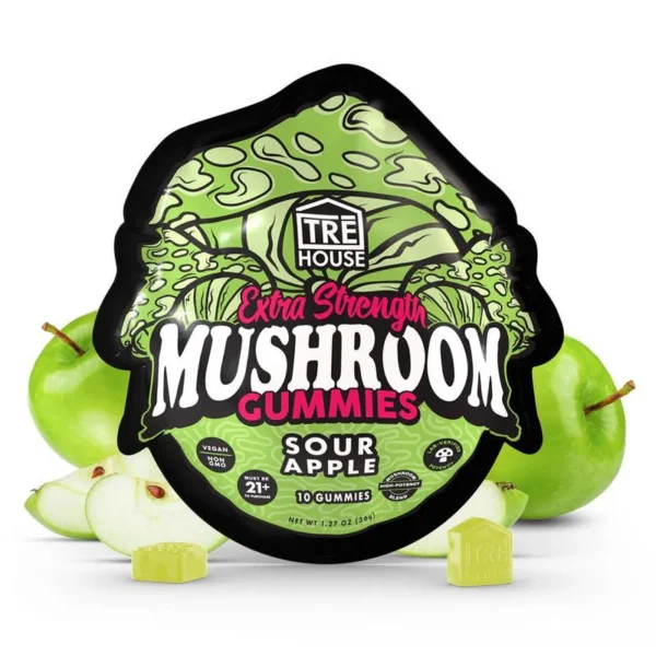 Sour Apple Extra-Strength Mushroom Gummies